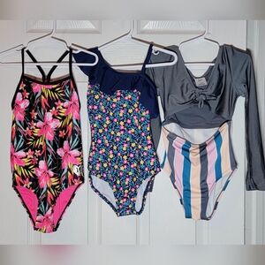 Bundle of 3 girls swim suits